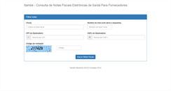 Desktop Screenshot of consulta.itambe.com.br